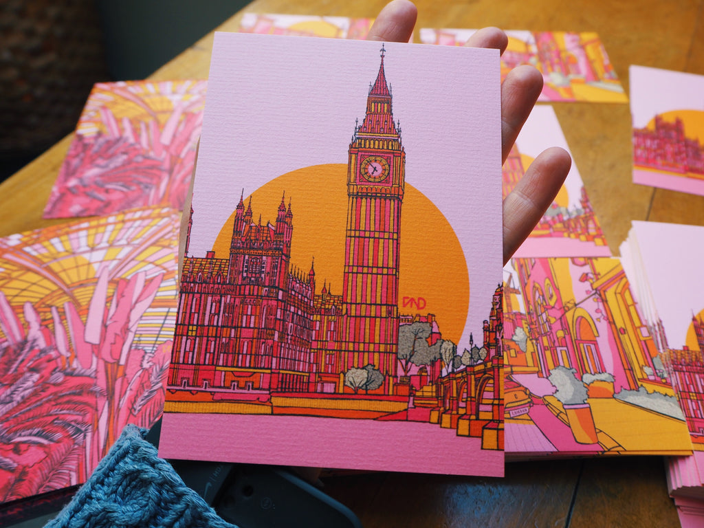 big ben postcard