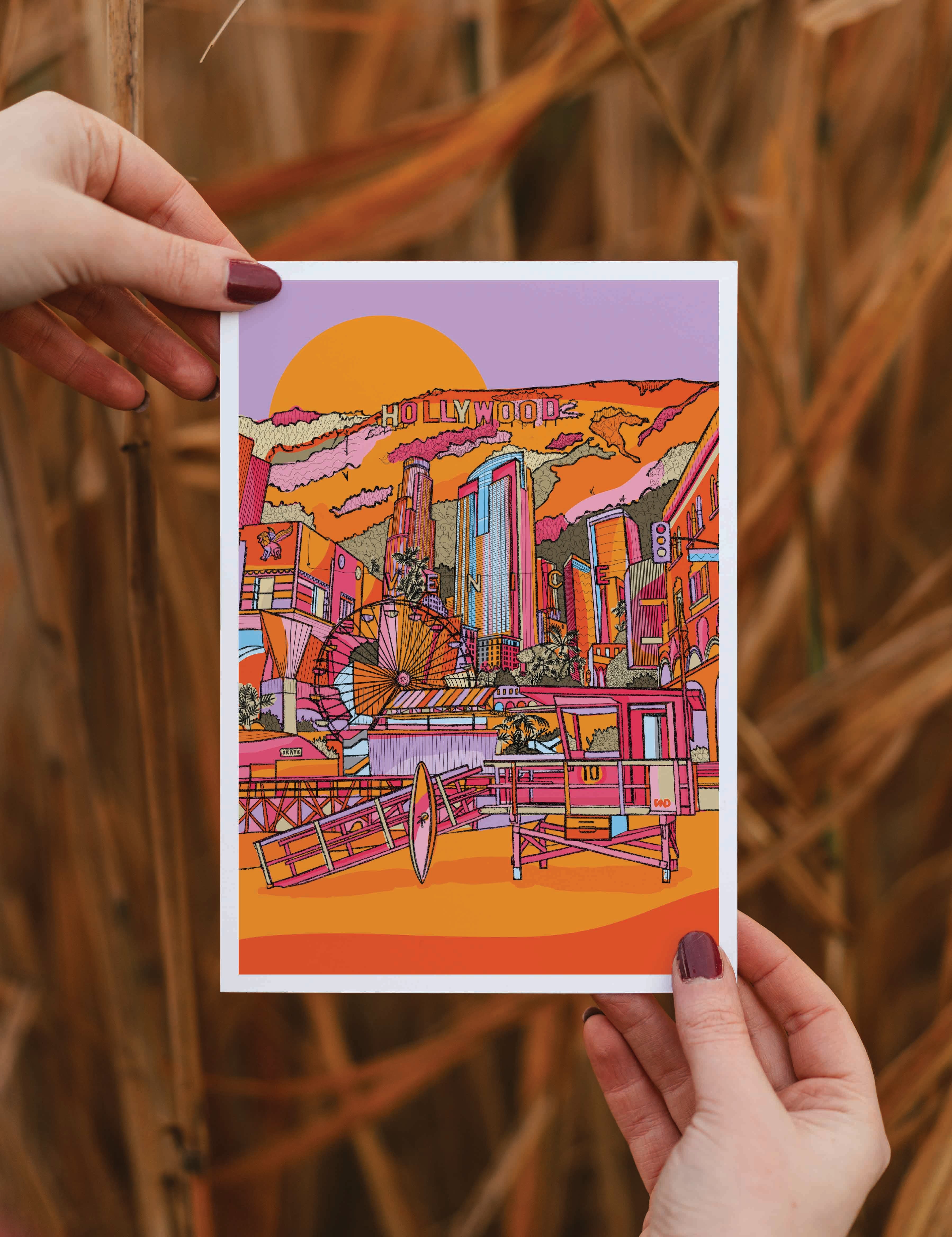 los angeles art print
