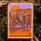 los angeles art print