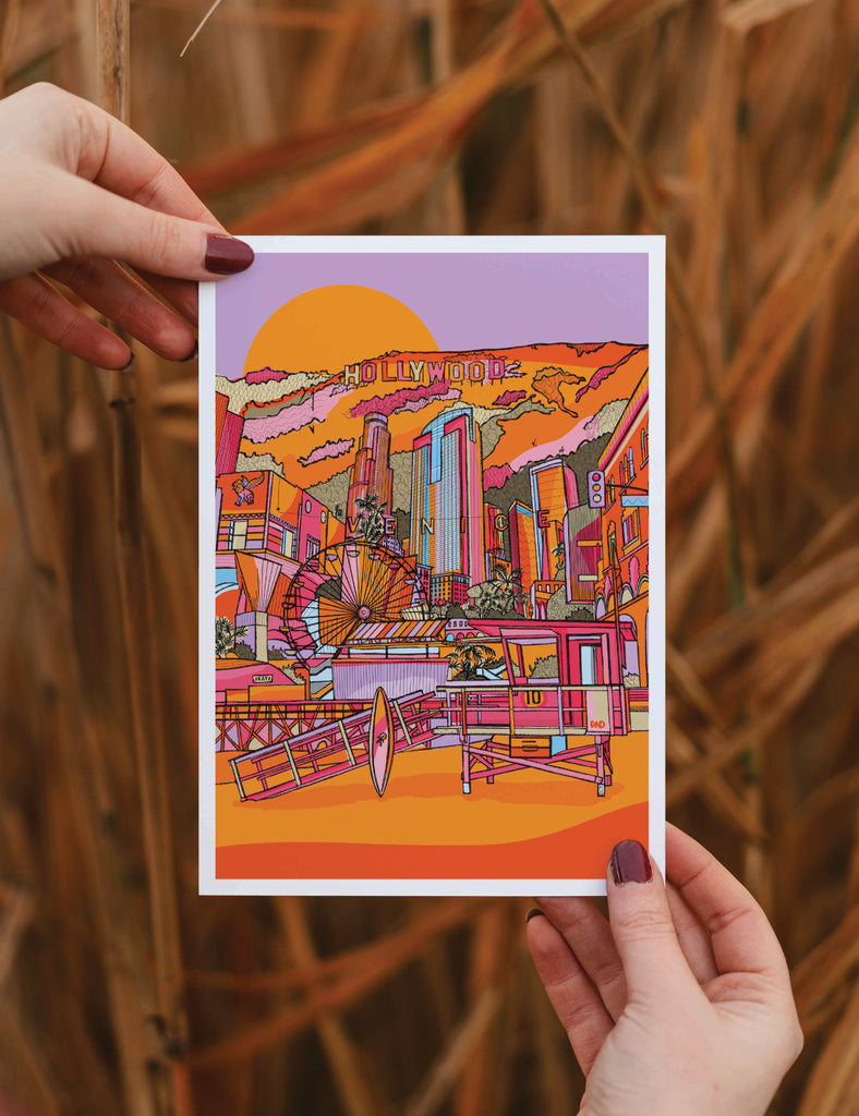 los angeles art print