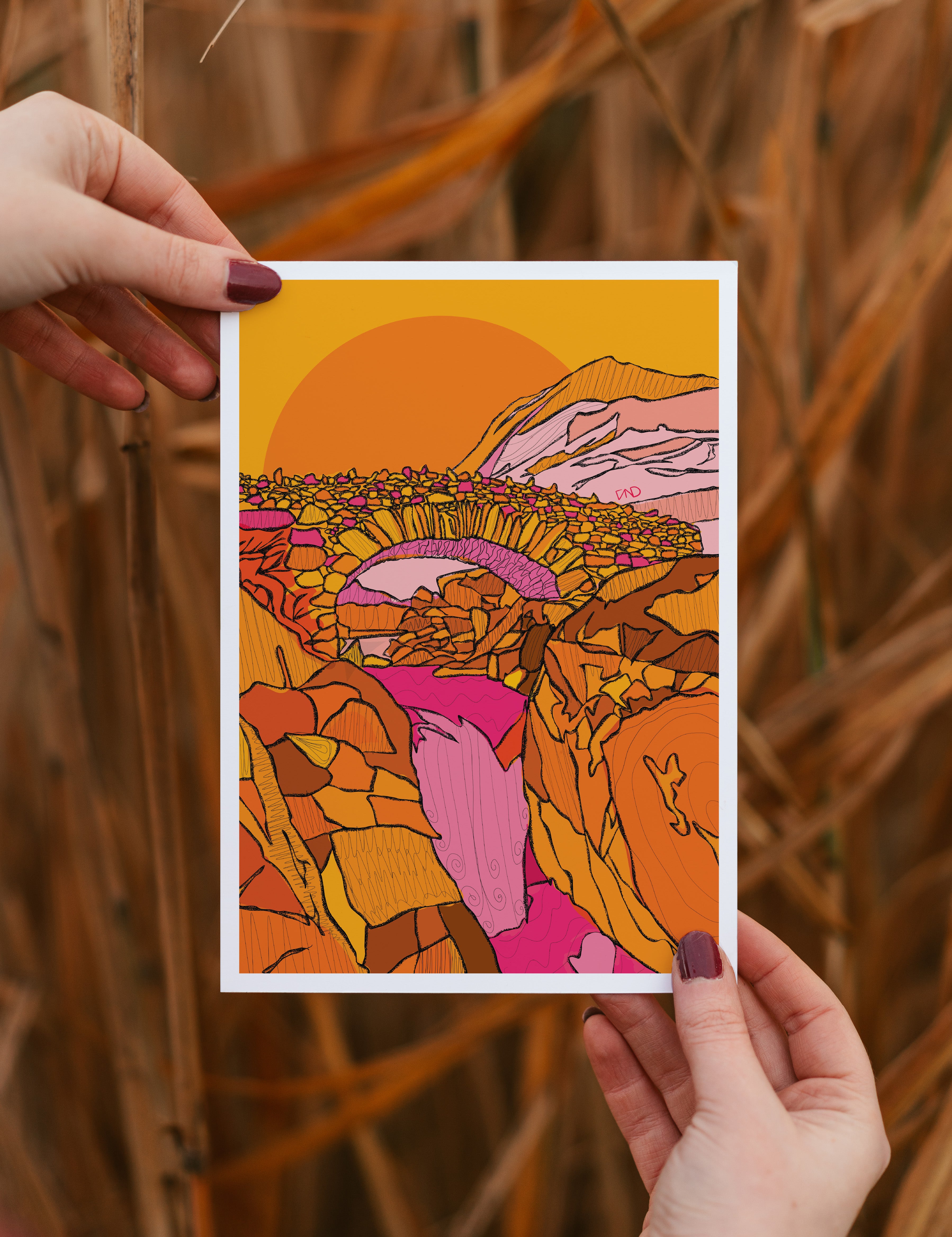 ashness bridge art, colourful wall art