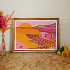 Lizard point cornwall art print