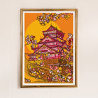 osaka castle art print