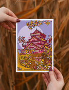 osaka castle art print