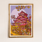 osaka castle art print
