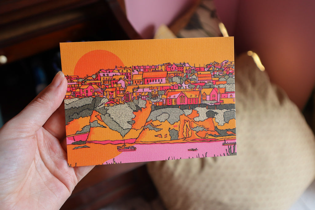 port isaac cornwall postcard