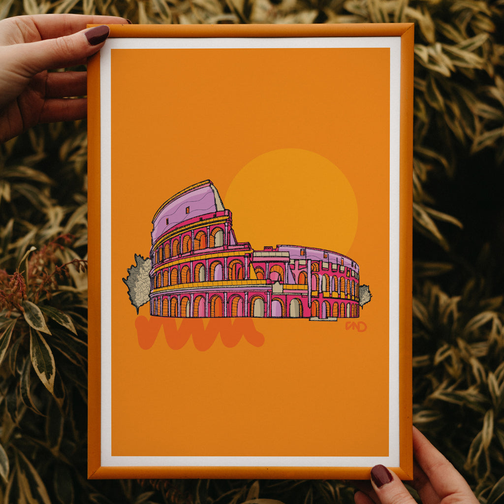 roman colosseum art print