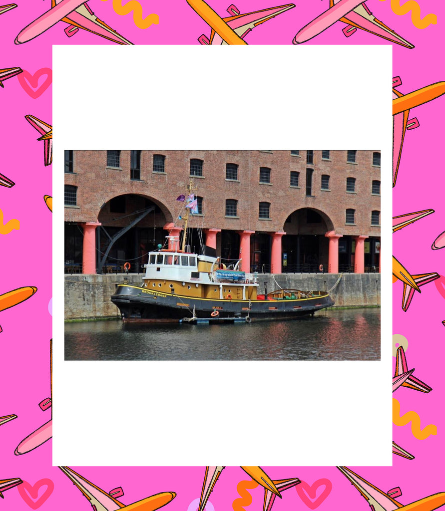 Liverpool docks art print