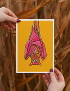 colourful wall art, bat art