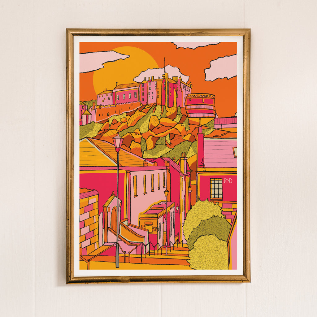 edinburgh castle art print