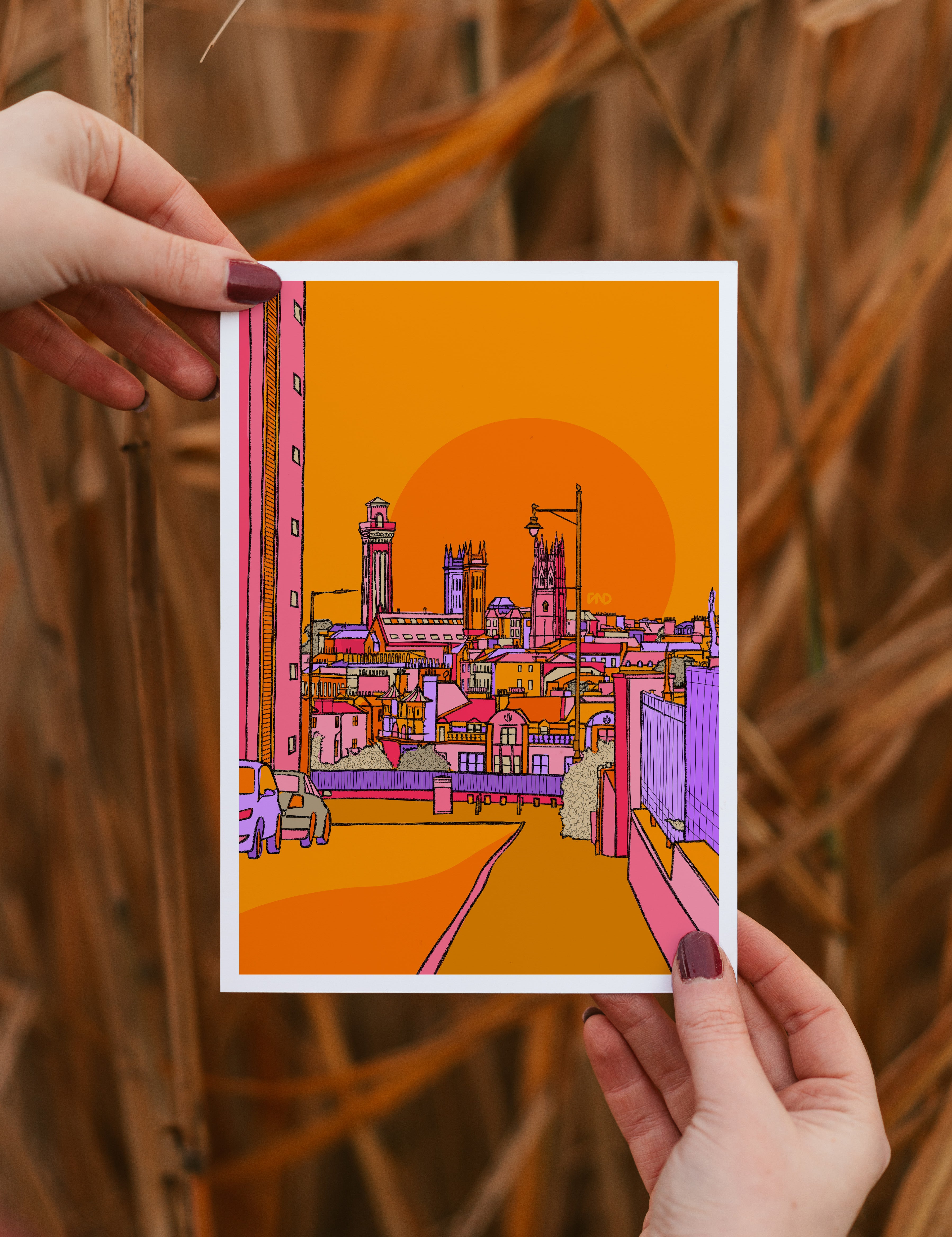 glasgow art print