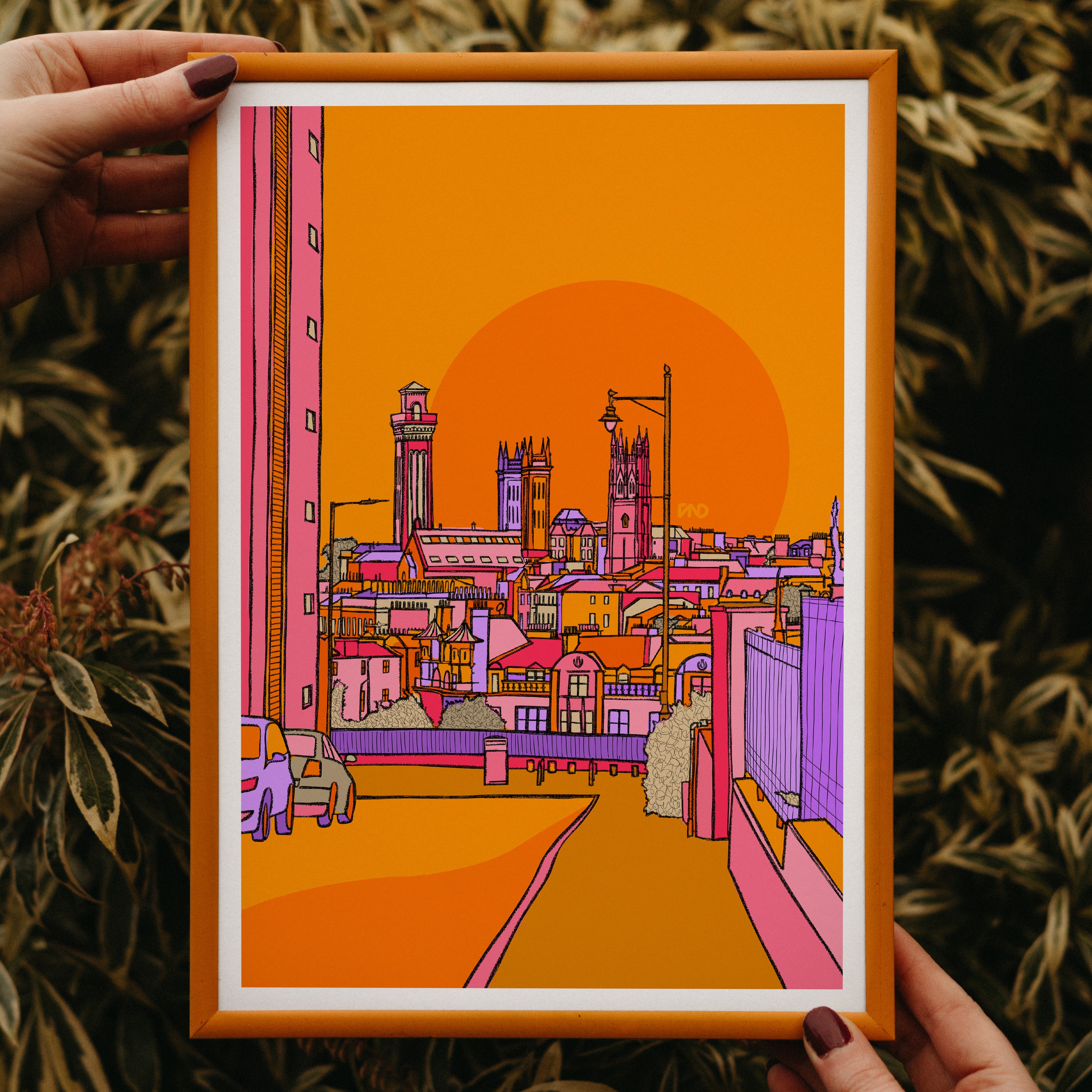 glasgow art print