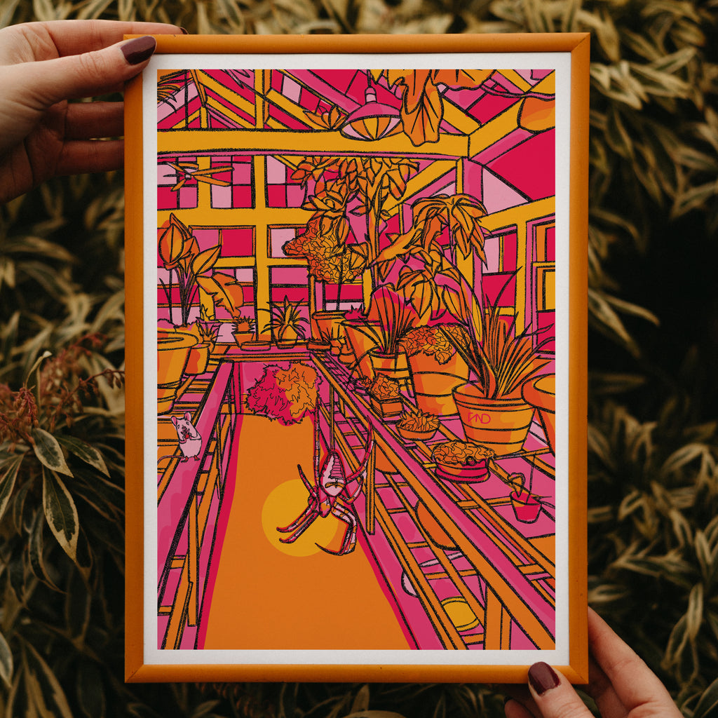 colourful living room wall art