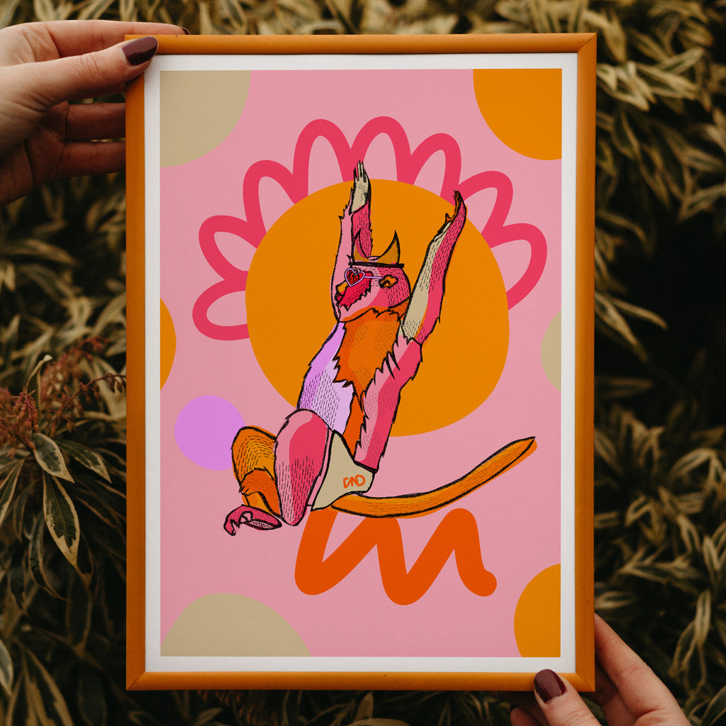 Colourful nursery art print