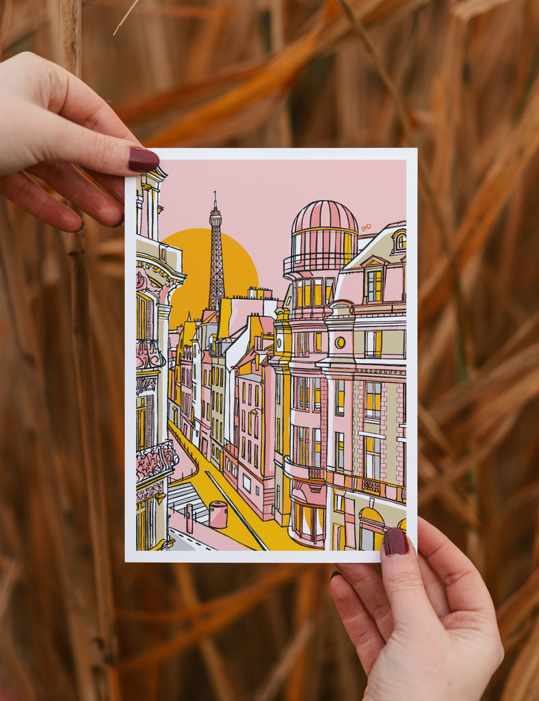 pastel paris art print