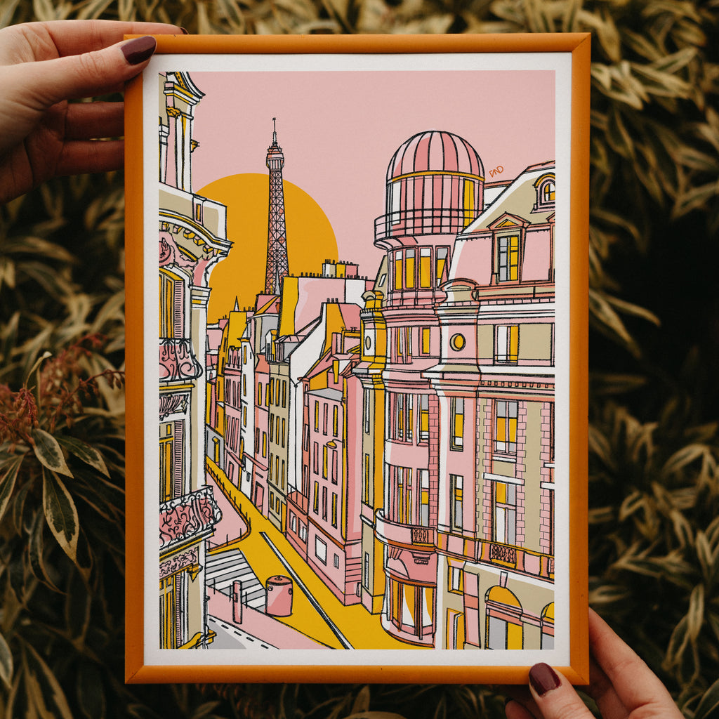 pastel paris art print