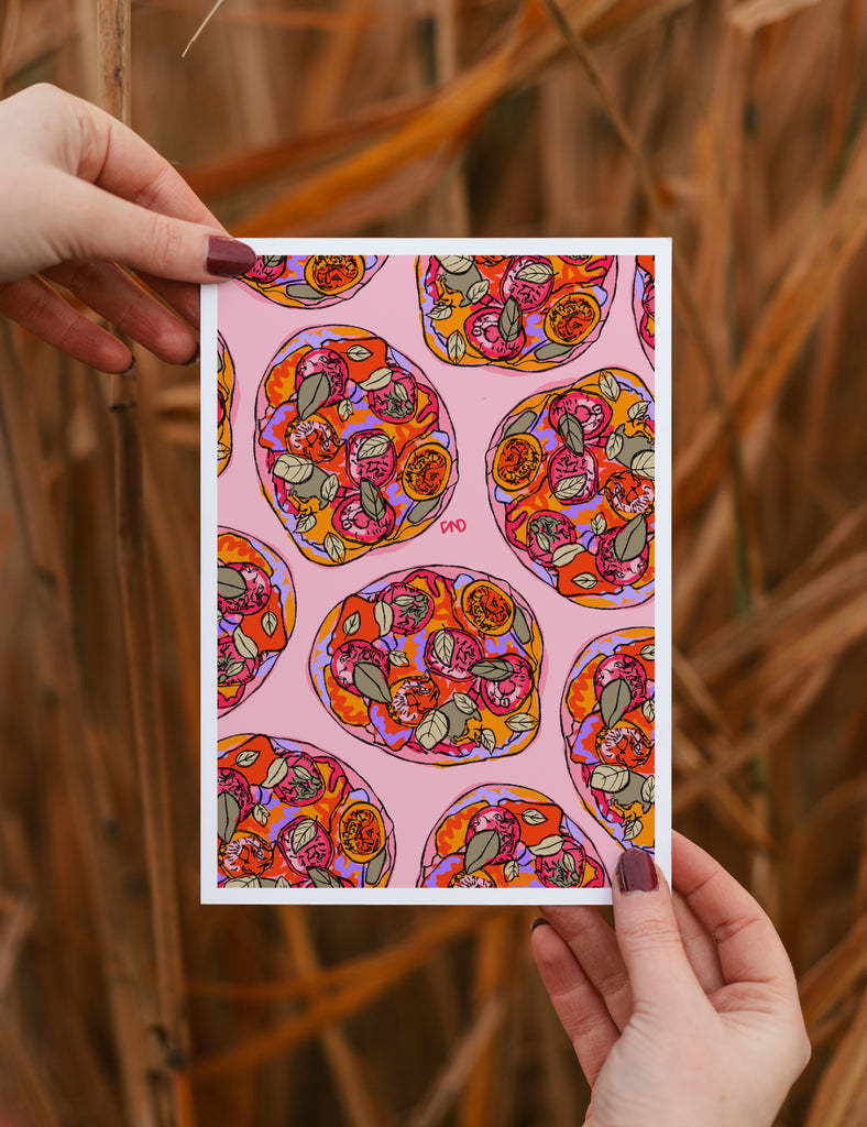 pizza art print