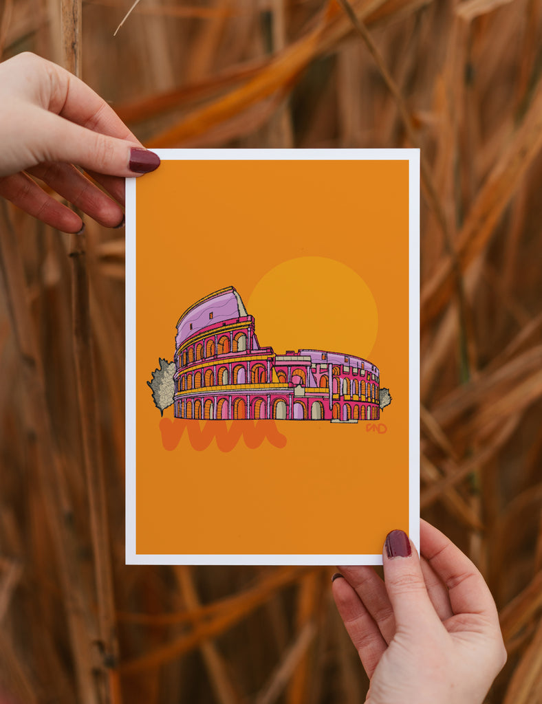 roman colosseum art print