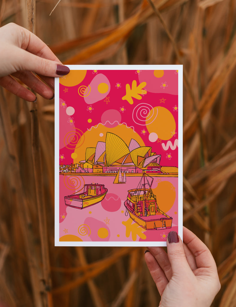 Sydney opera house art print