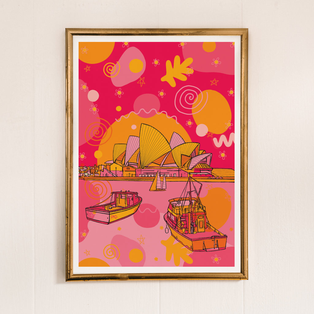 Sydney opera house art print