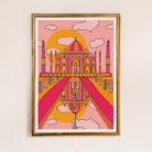 Colourful Taj Mahal Art Print