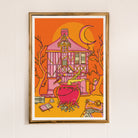 Halloween art print, colourful wall art